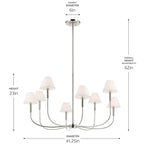 Kichler Lighting Eadie Chandelier Large 8lt