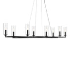 Kichler Lighting 52772BK Black Oval Chandelier 8lt Image 1