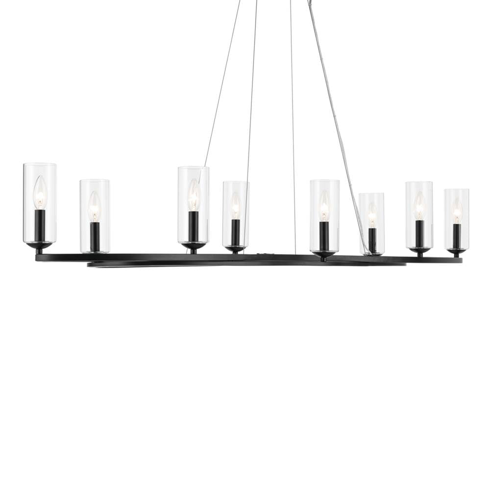 Kichler Lighting 52772BK Black Oval Chandelier 8lt Image 1
