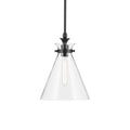 Kichler Lighting 52774BKCLR Black Pendant Medium 1lt Image 1