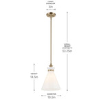 Kichler Lighting 52774CPZ Champagne Bronze Pendant Medium 1lt Image 2