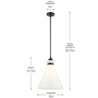 Kichler Lighting 52775BK Black Pendant Medium 1lt Image 2