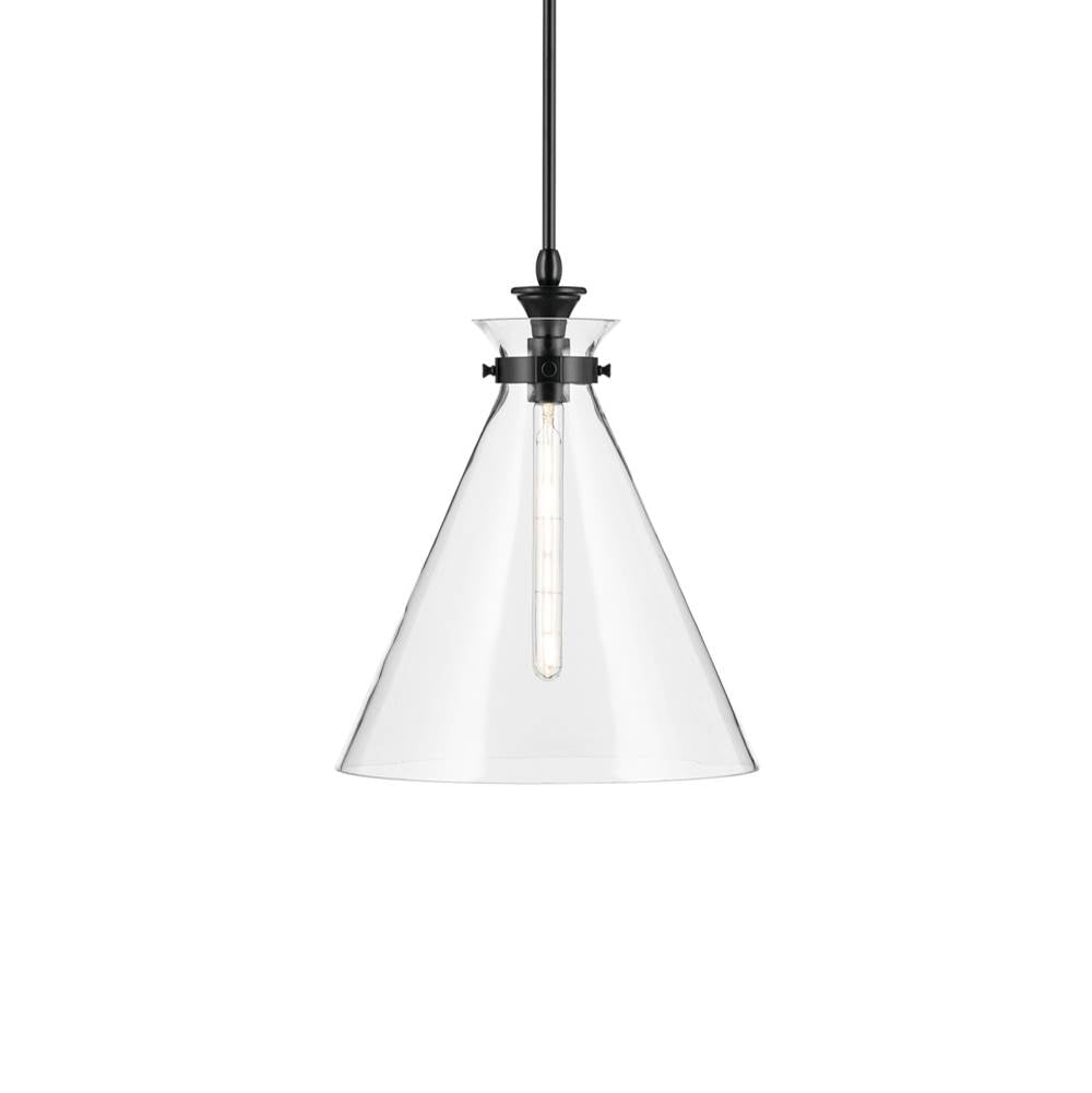 Kichler Lighting 52775BKCLR Black Pendant Medium 1lt Image 1