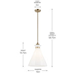Kichler Lighting 52775CPZ Champagne Bronze Pendant Medium 1lt Image 2