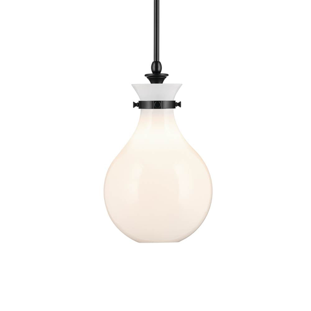 Kichler Lighting 52776BK Black Pendant Medium 1lt Image 1