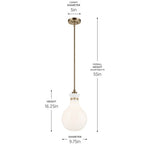 Kichler Lighting 52776CPZ Champagne Bronze Pendant Medium 1lt Image 2