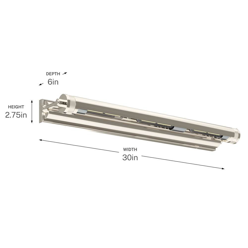 Kichler Lighting 52816PN Polished Nickel Picture Light 3lt Image 2