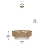 Kichler Lighting 52823CPZ Champagne Bronze Chandelier 4lt Image 5