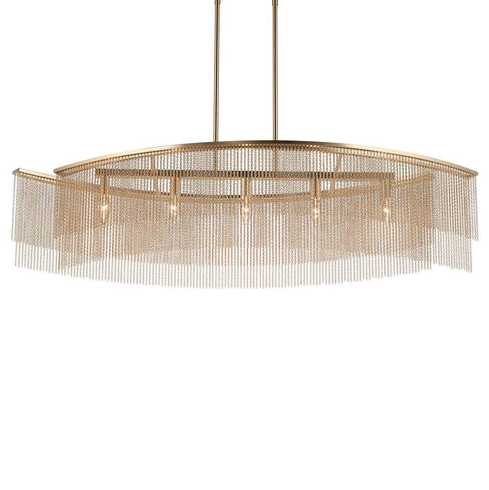 Kichler Lighting 52825CPZ Champagne Bronze Linear Chandelier 5lt Image 3