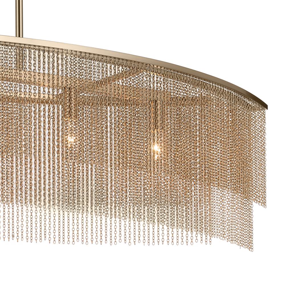 Kichler Lighting 52825CPZ Champagne Bronze Linear Chandelier 5lt Image 6