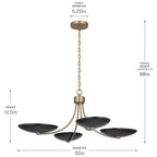 Kichler Lighting 52854CPZBK Champagne Bronze Chandelier/semi Flush 4lt Image 6