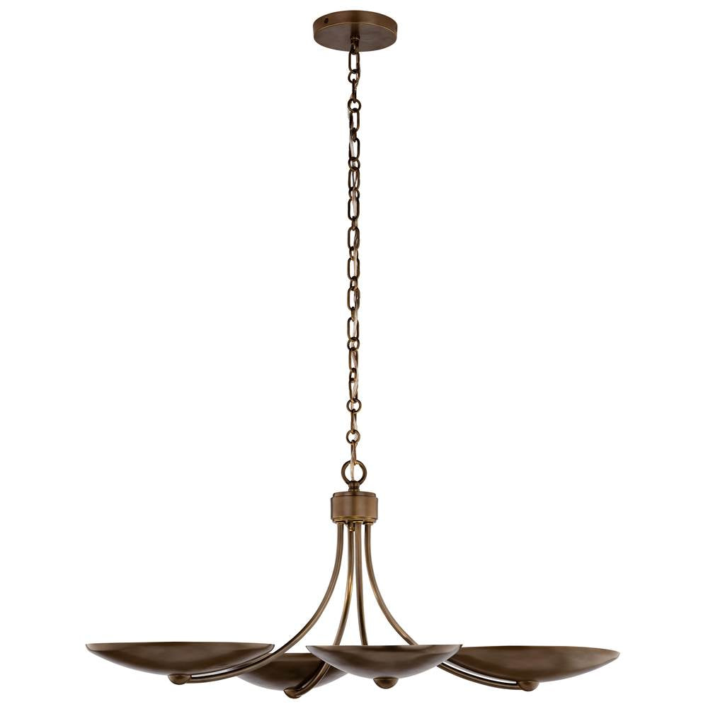 Kichler Lighting 52854LBRLBZ  Chandelier/semi Flush 4lt Image 1