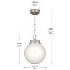 Kichler Lighting 52866PN Polished Nickel Pendant 1lt Image 4