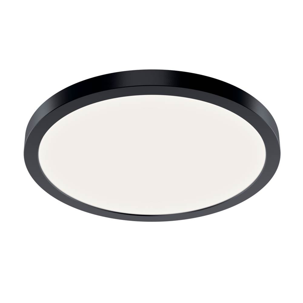 Kichler Lighting 53011BK30 Black Ara 11in. Flush Mount 3000k, Bk Image 1