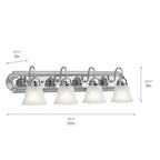 Kichler Lighting 5338CHS Chrome Bath 4lt Image 3