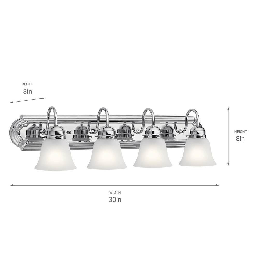 Kichler Lighting 5338CHS Chrome Bath 4lt Image 3