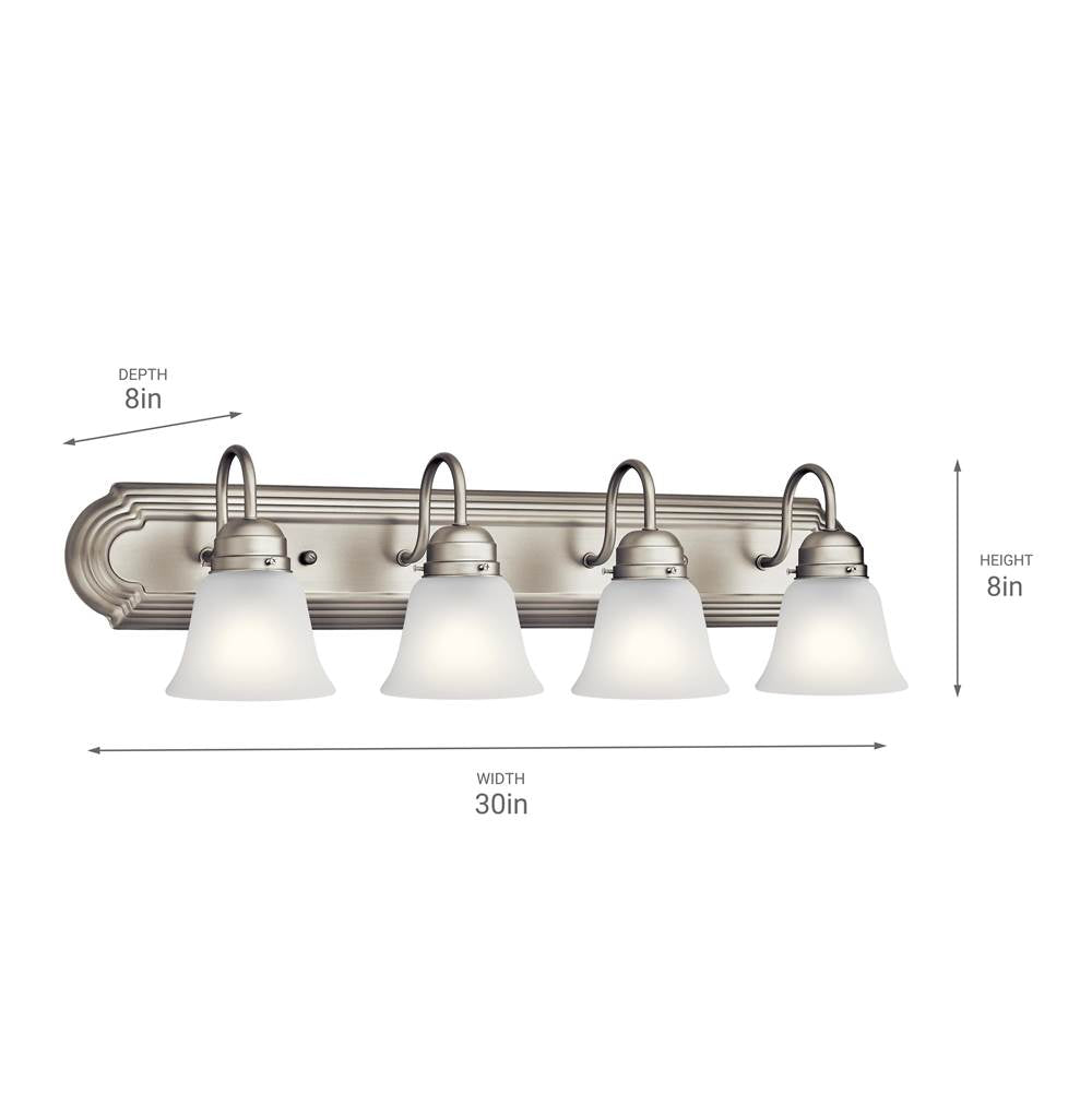 Kichler Lighting 5338NIS Brushed Nickel Bath 4lt Image 2