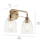 Kichler Lighting 55101CPZ Champagne Bronze Bath 2lt Image 4