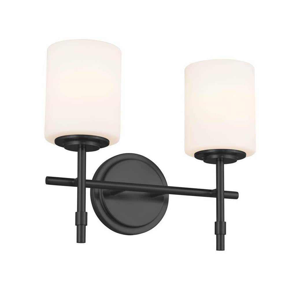 Kichler Lighting 55141BK Black Bath 2lt Image 1