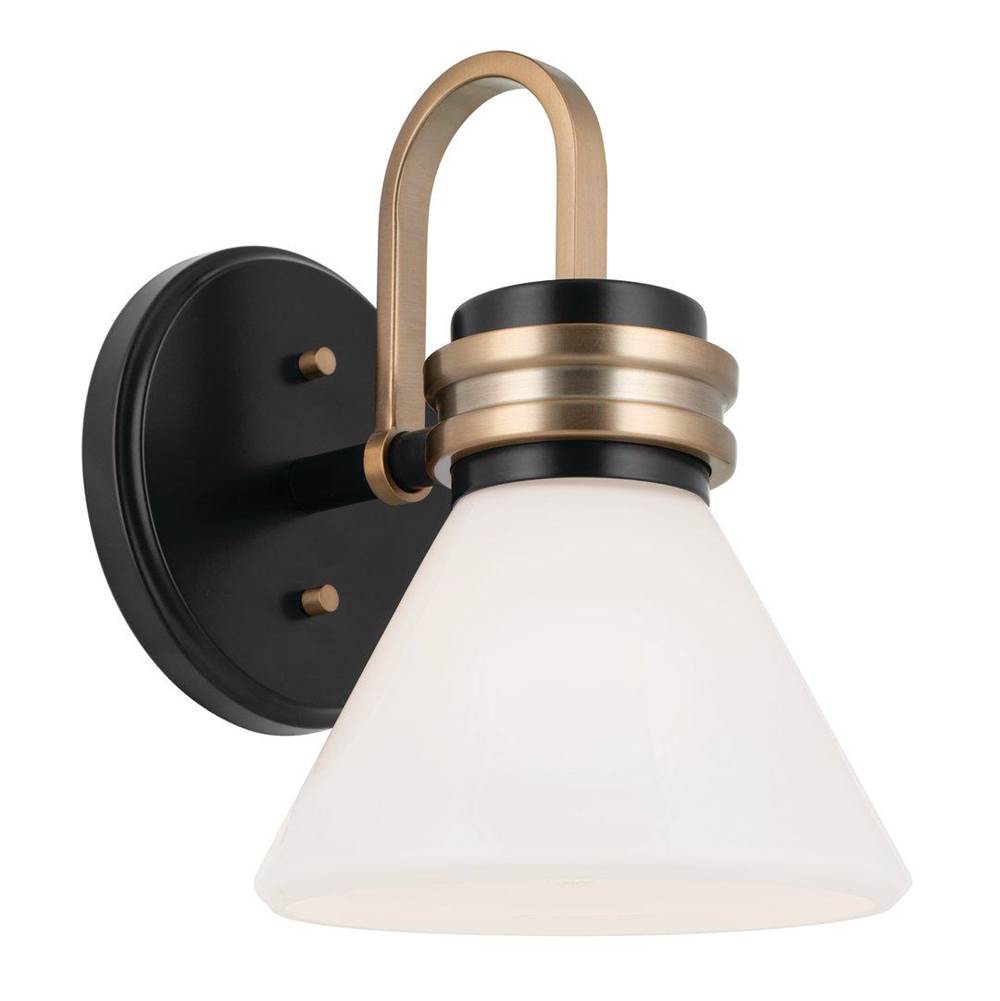 Kichler Lighting 55153BK Black Wall Sconce 1lt Image 1