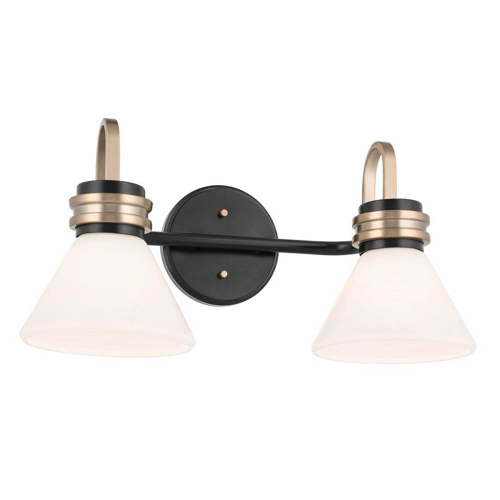 Kichler Lighting 55154BK Black Bath 2lt Image 1