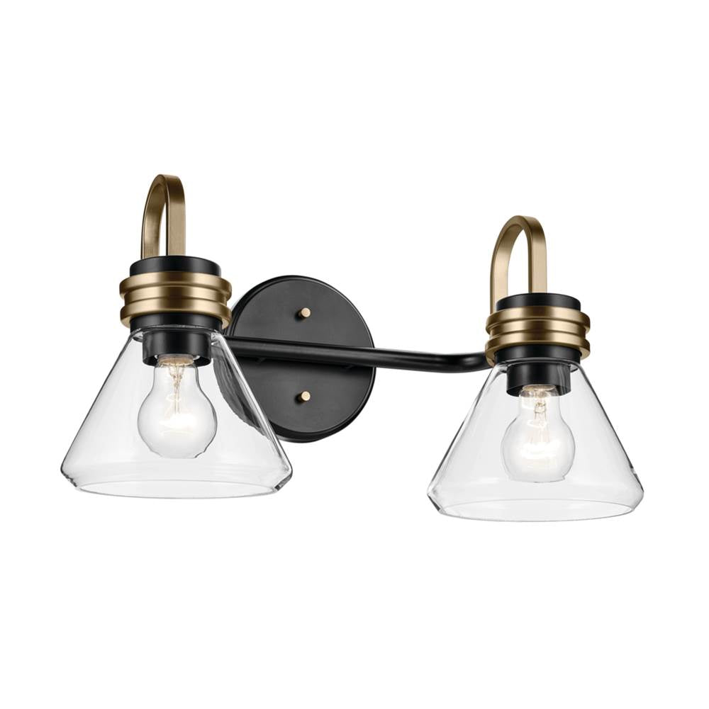 Kichler Lighting 55154BKCLR Black Bath 2lt Image 1