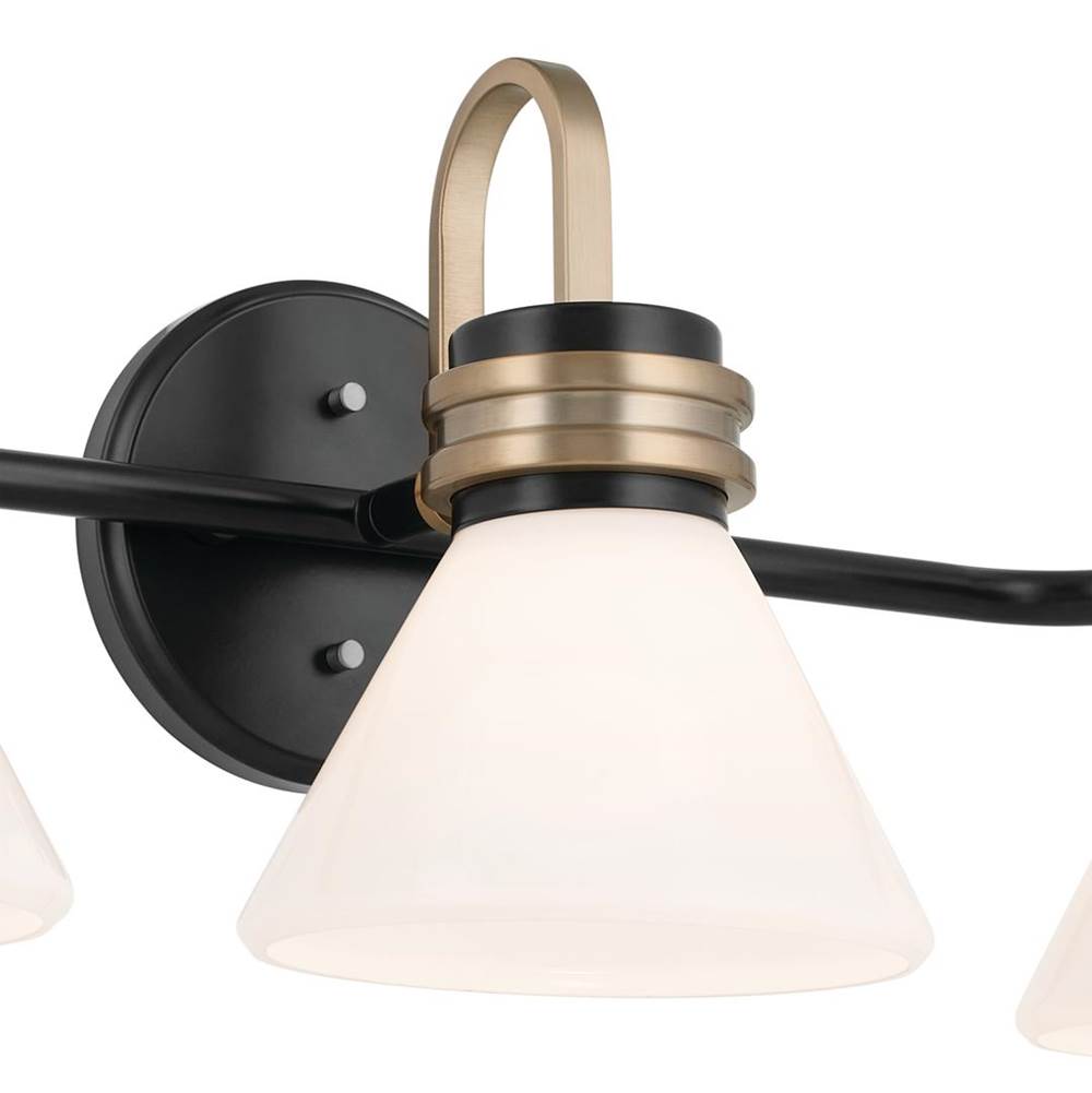 Kichler Lighting 55155BK Black Bath 3lt Image 4
