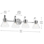 Kichler Lighting 55156CHCLR Chrome Bath 4lt Image 2
