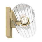 Kichler Lighting 55166CPZ Champagne Bronze Jemsa 18 Inch 2 Light Wall Sconce With Clear Fluted Glass In Champagne Bronze Image 5