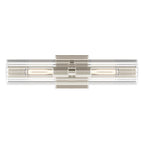 Kichler Lighting 55166PN Polished Nickel Jemsa 18 Inch 2 Light Wall Sconce With Clear Fluted Glass In Polished Nickel Image 6