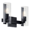 Kichler Lighting 55167BK Black Vanity 2lt Image 1