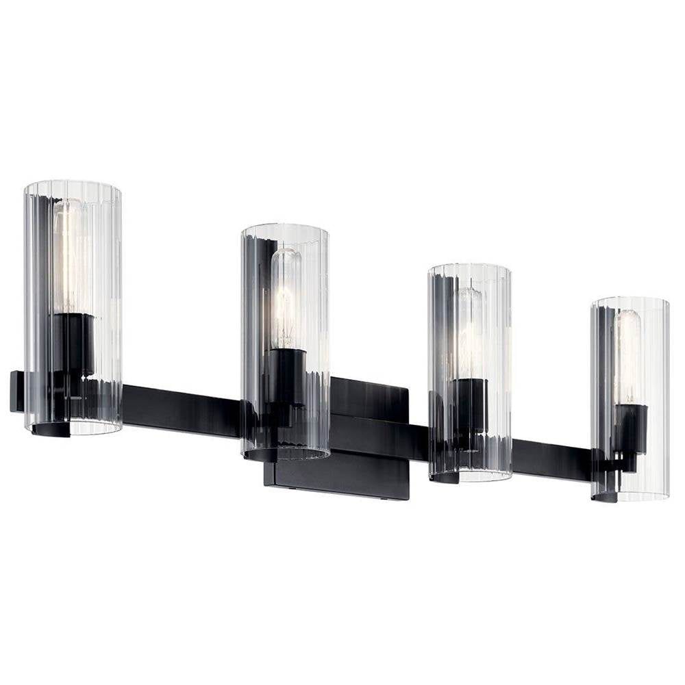 Kichler Lighting 55169BK Black Vanity 4lt Image 1