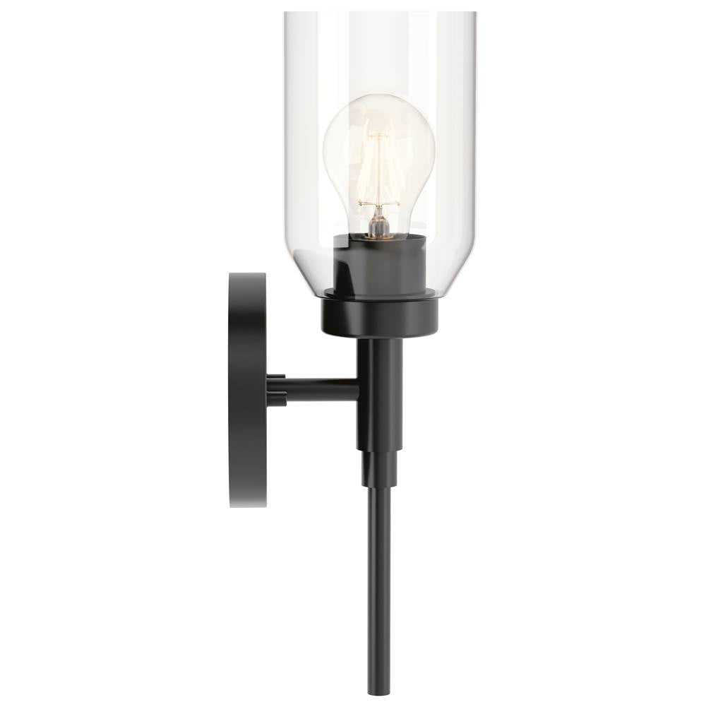 Kichler Lighting 55183BK Black Madden 14.75 Inch 1 Light Wall Sconce With Clear Glass In Black Image 3
