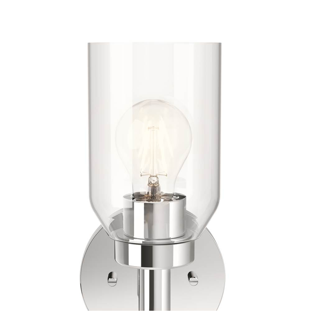 Kichler Lighting 55183CH Chrome Madden 14.75 Inch 1 Light Wall Sconce With Clear Glass In Chrome Image 6