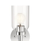 Kichler Lighting 55183CH Chrome Madden 14.75 Inch 1 Light Wall Sconce With Clear Glass In Chrome Image 6