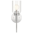 Kichler Lighting Madden 14.75 Inch 1 Light Wall Sconce With Clear Glass In Chrome