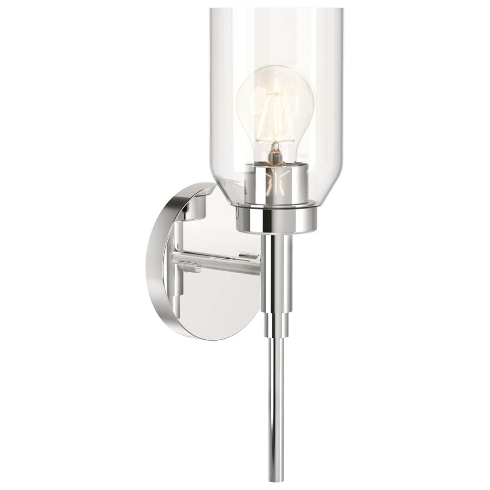 Kichler Lighting 55183CH Chrome Madden 14.75 Inch 1 Light Wall Sconce With Clear Glass In Chrome Image 1
