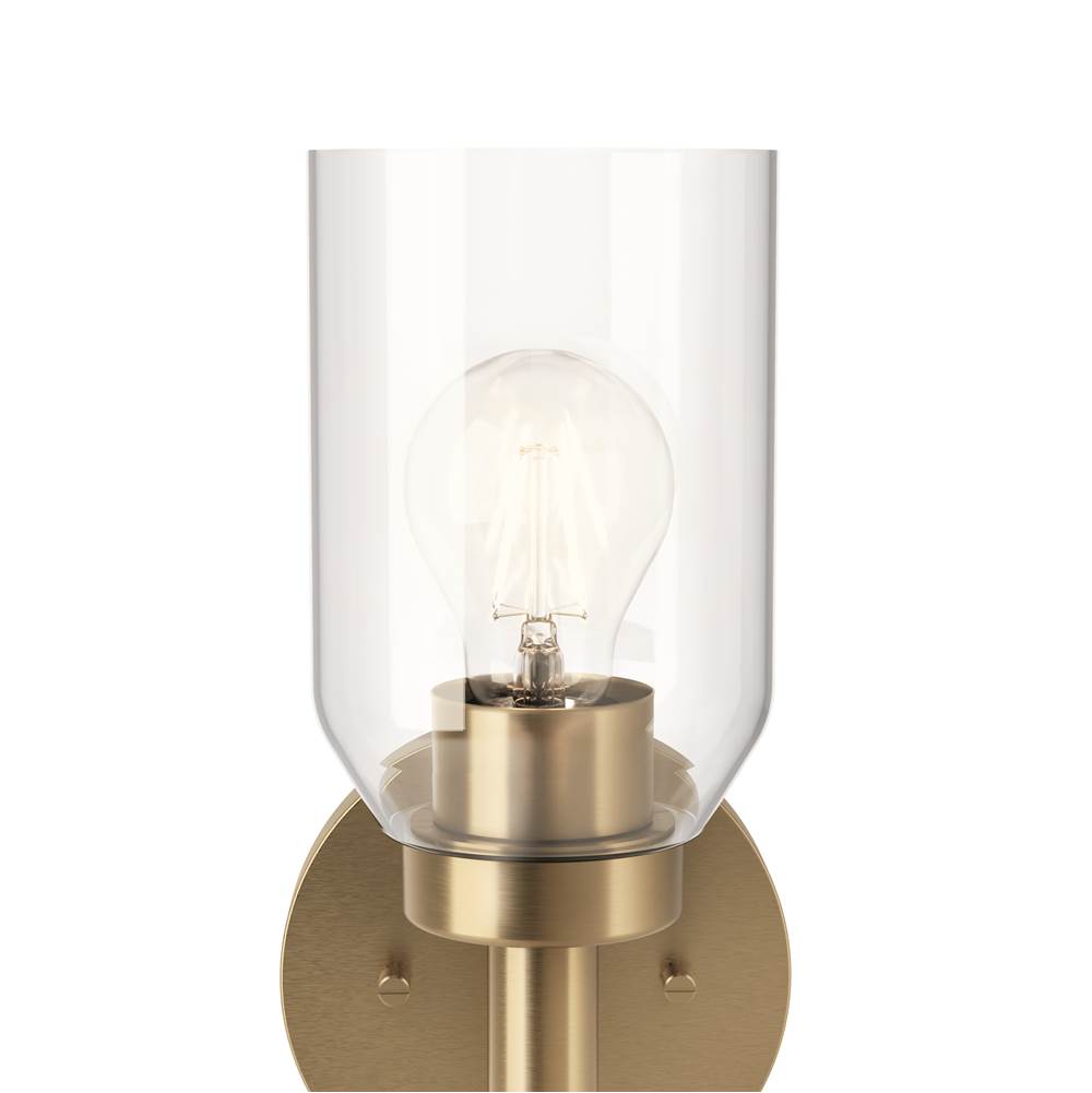 Kichler Lighting 55183CPZ Champagne Bronze Madden 14.75 Inch 1 Light Wall Sconce With Clear Glass In Champagne Bronze Image 2