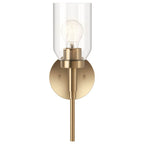 Kichler Lighting Madden 14.75 Inch 1 Light Wall Sconce With Clear Glass In Champagne Bronze