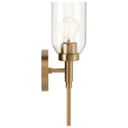 Kichler Lighting 55183CPZ Champagne Bronze Madden 14.75 Inch 1 Light Wall Sconce With Clear Glass In Champagne Bronze Image 3