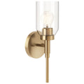 Kichler Lighting 55183CPZ Champagne Bronze Madden 14.75 Inch 1 Light Wall Sconce With Clear Glass In Champagne Bronze Image 1