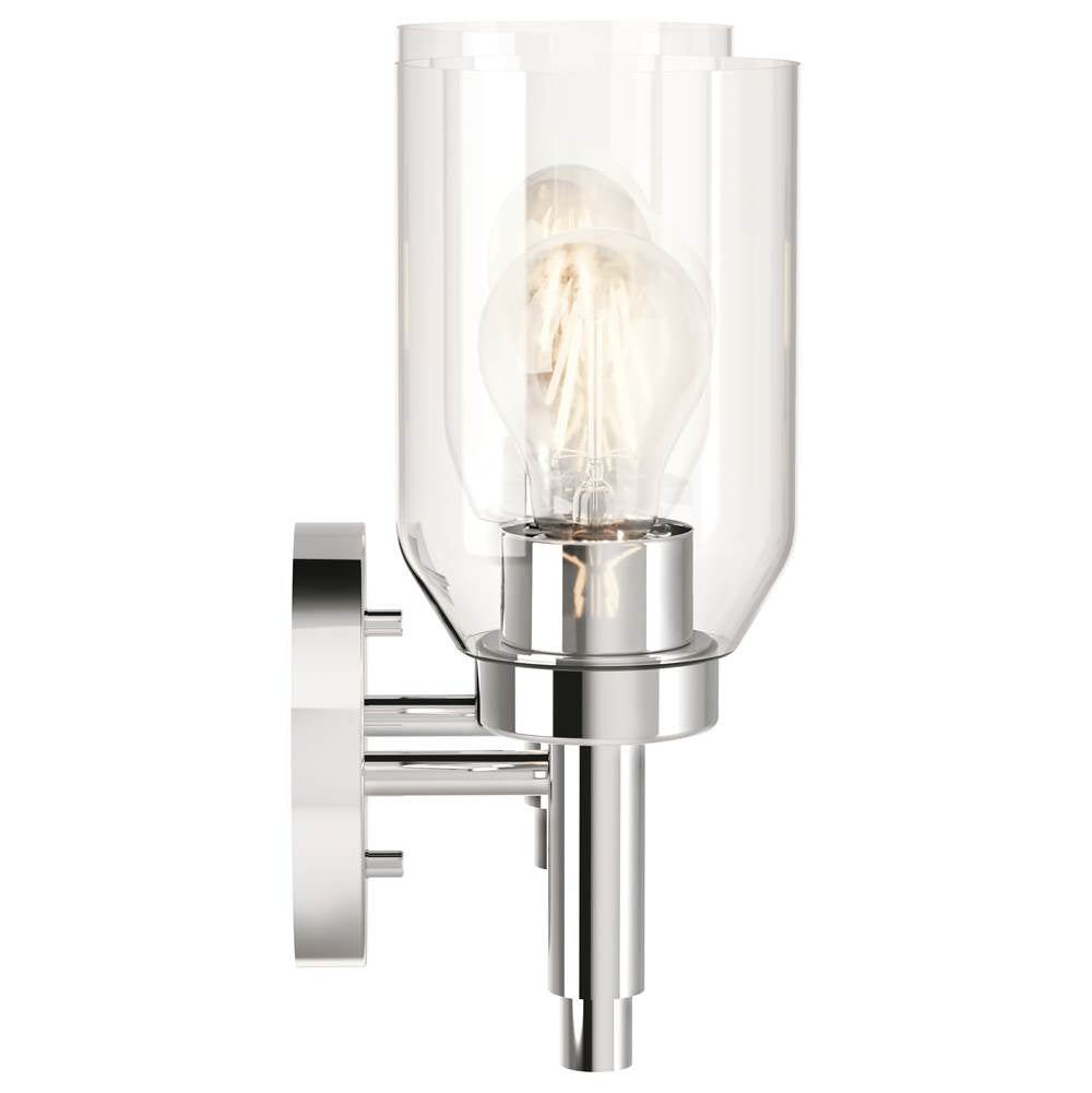 Kichler Lighting 55184CH Chrome Madden 14.25 Inch 2 Light Vanity With Clear Glass In Chrome Image 5