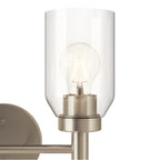 Kichler Lighting 55184NI Brushed Nickel Madden 14.25 Inch 2 Light Vanity With Clear Glass In Brushed Nickel Image 2