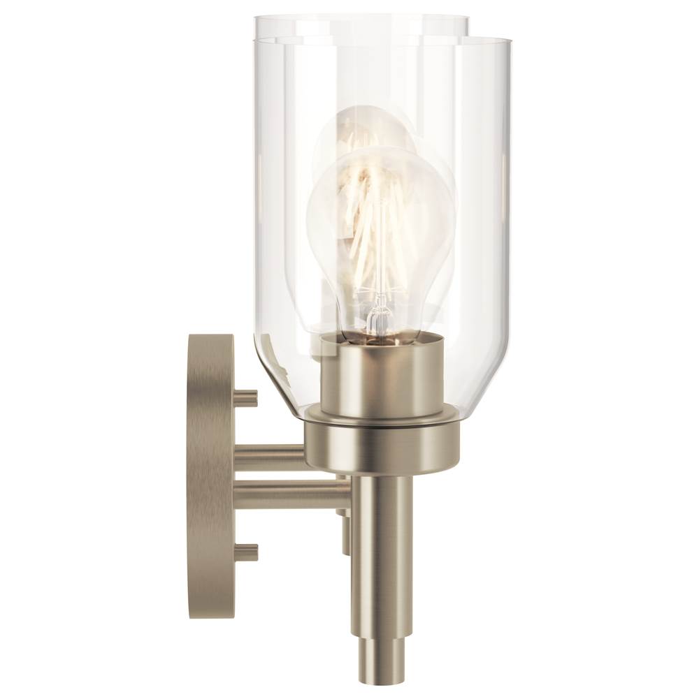 Kichler Lighting 55184NI Brushed Nickel Madden 14.25 Inch 2 Light Vanity With Clear Glass In Brushed Nickel Image 3