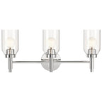 Kichler Lighting Madden 24 Inch 3 Light Vanity With Clear Glass In Chrome