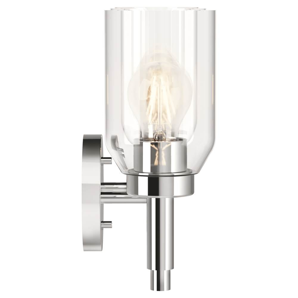 Kichler Lighting 55185CH Chrome Madden 24 Inch 3 Light Vanity With Clear Glass In Chrome Image 2
