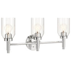 Kichler Lighting 55185CH Chrome Madden 24 Inch 3 Light Vanity With Clear Glass In Chrome Image 1