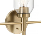 Kichler Lighting 55185CPZ Champagne Bronze Madden 24 Inch 3 Light Vanity With Clear Glass In Champagne Bronze Image 5