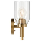 Kichler Lighting Madden 24 Inch 3 Light Vanity With Clear Glass In Champagne Bronze