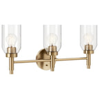 Kichler Lighting 55185CPZ Champagne Bronze Madden 24 Inch 3 Light Vanity With Clear Glass In Champagne Bronze Image 1
